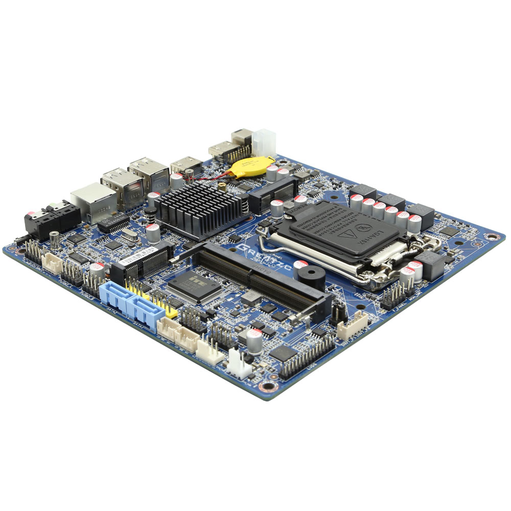 4串口工控主板 MINI ITX高性能7代CPU带LVDS
